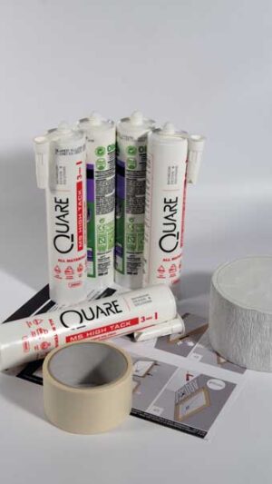 <b>Kit C</b> Système d'étanchéité et de collage pour receveurs de douche