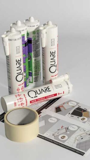 <b>Kit E</b> Système de collage pour receveurs de douche ou panneaux muraux
