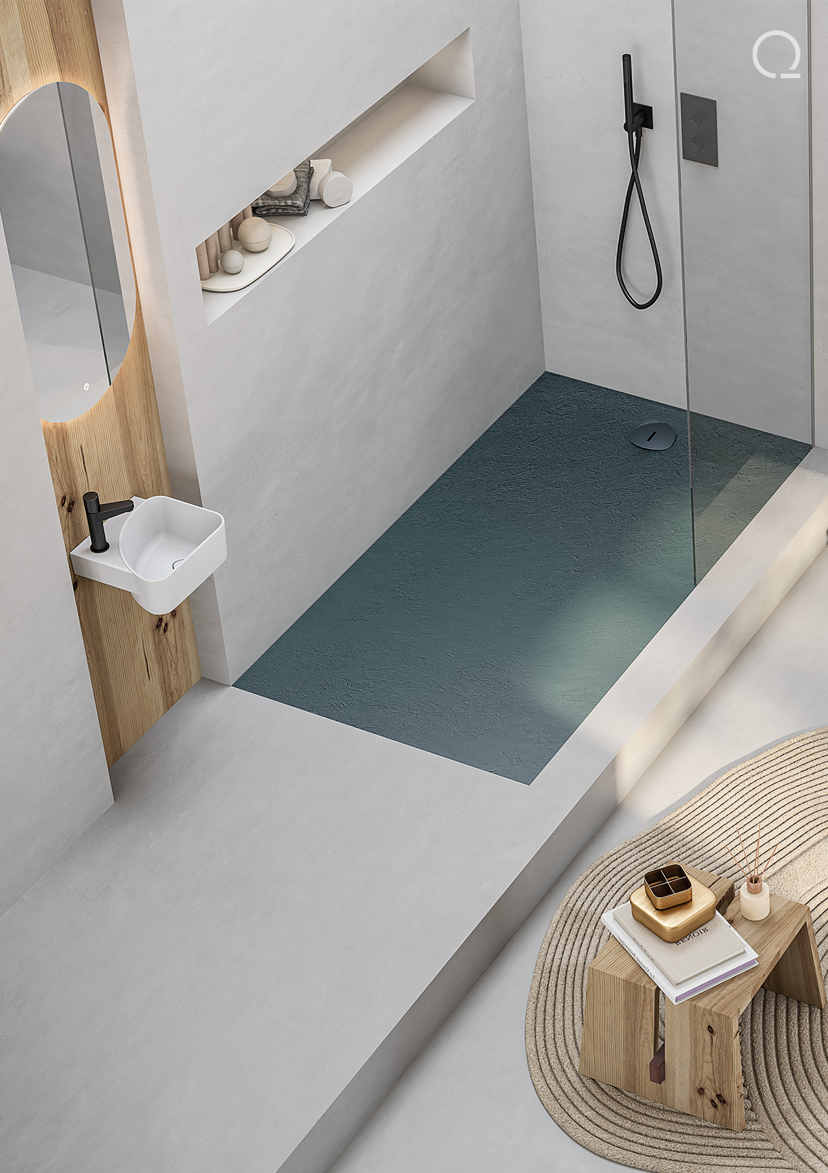 <b>Orion</b> | Receveur de douche – Couleurs à la carte